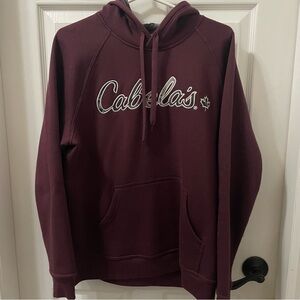 Cabela's Women’s Maroon Hoodie Sweatshirt